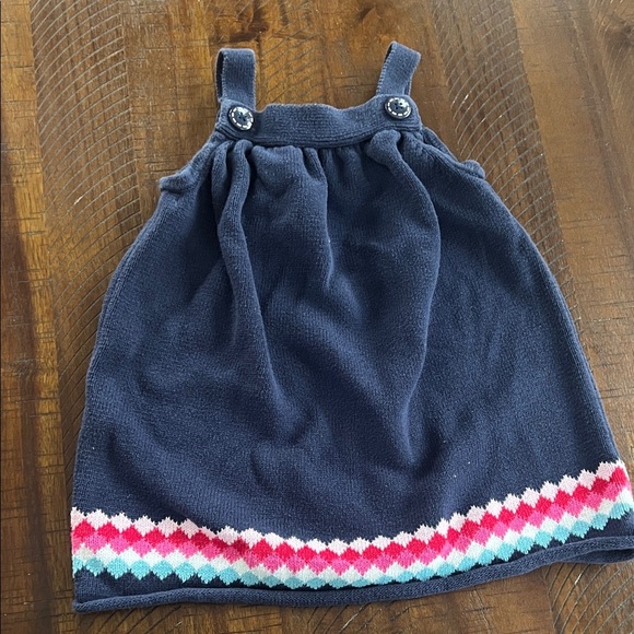Great🎉 Condition GYMBOREE Striped and Navy Sweater Dresses Girls 2T - Picture 5 of 7